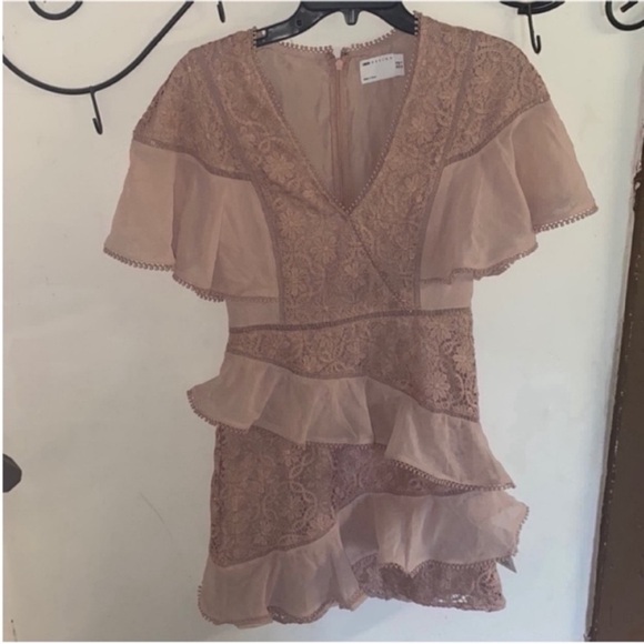 ASOS Dresses & Skirts - ASOS Design Tiered Ruffle Dress Pink Size 6